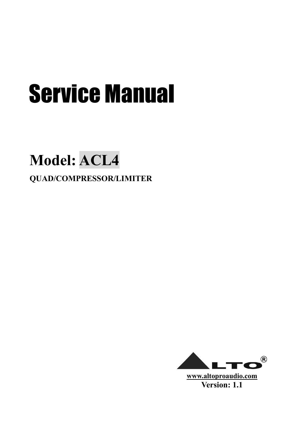 alto acl 4 service manual 2